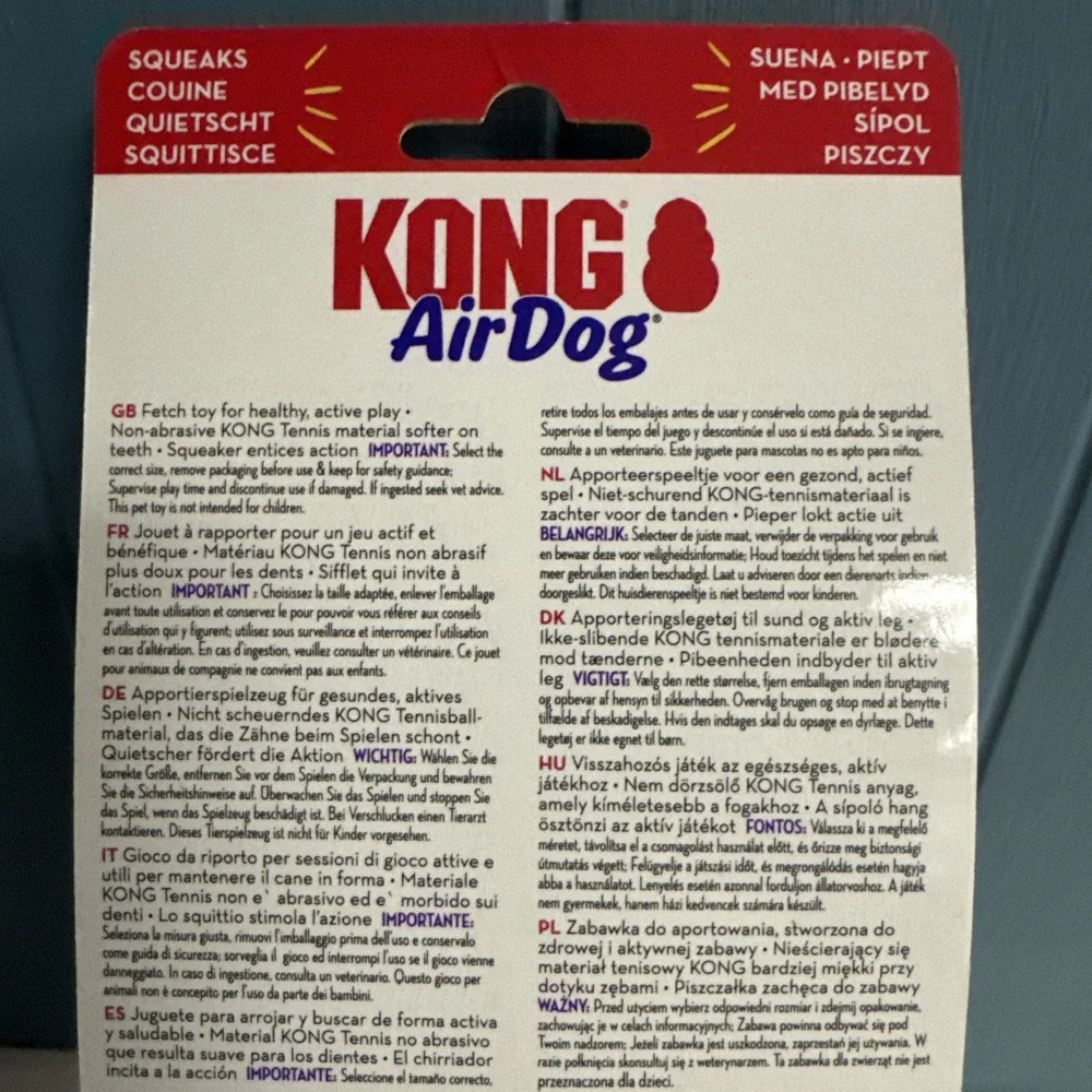 KONG Air Dog Holiday Squeaker Stick Dog Toy Christmas Snowman Durable Heavy L XL